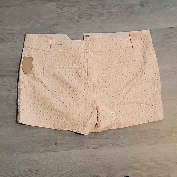 NWT Peach Eyelet Ann Taylor Loft Shorts - Picture 3 of 3
